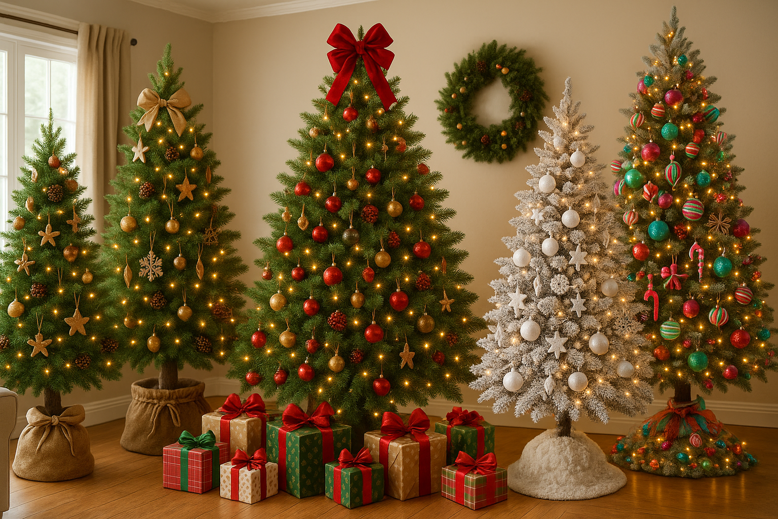 christmas tree theme ideas - Illustration